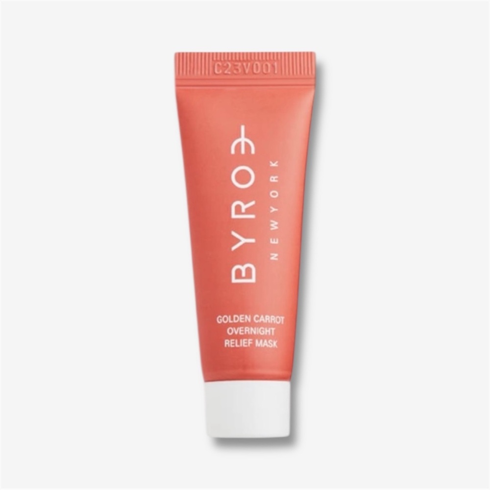 NEW Byroe Golden Carrot Overnight Relief Sleep Mask Deluxe Sample 10ml Cream
